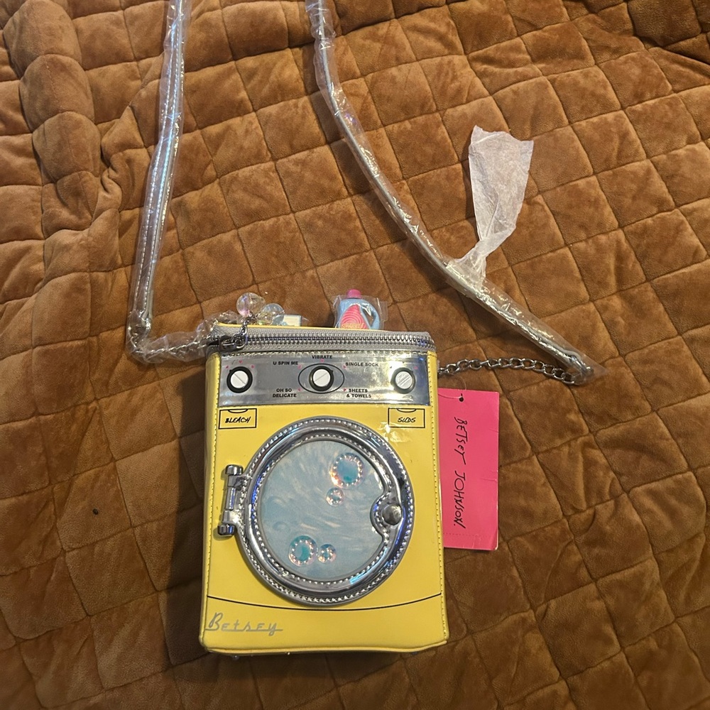 Betsey Johnson Yellow Crossbody Bag